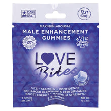 Load image into Gallery viewer, Love Bites Male Sensual Gummies 2pk Display of 12