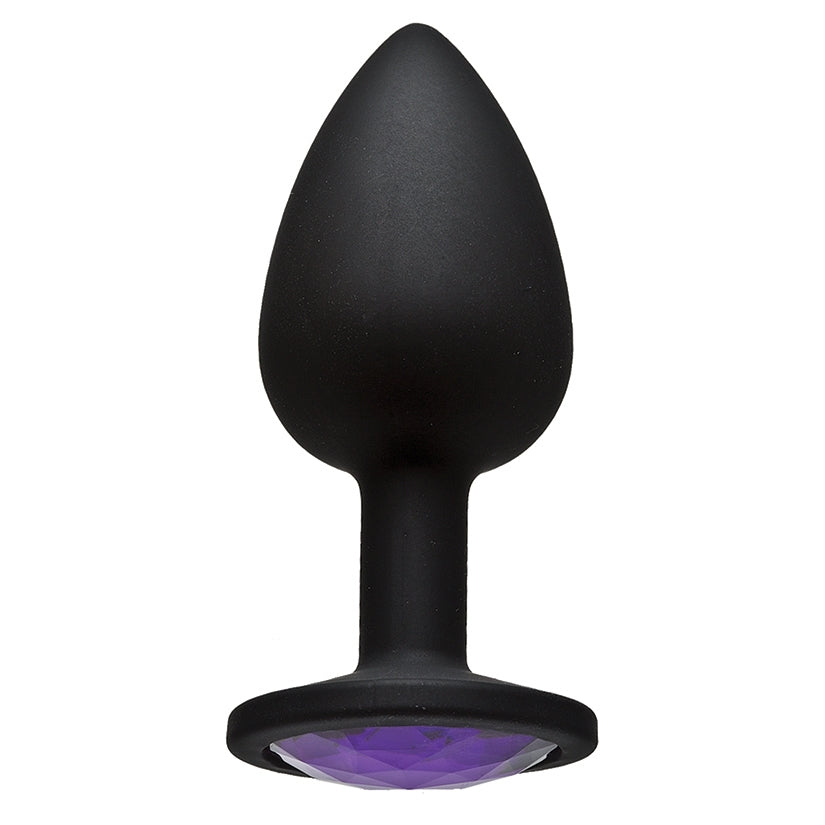 Booty Bling Silicone Plug Small-Purple