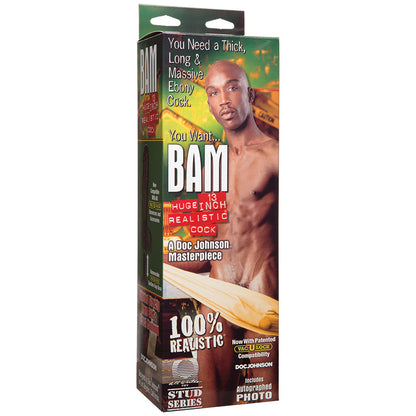 Bam Realistic Dong-Ebony 13" 8170-01-BX