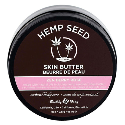 Earthly Body Hemp Seed Skin Butter-Zen Berry Rose 8oz