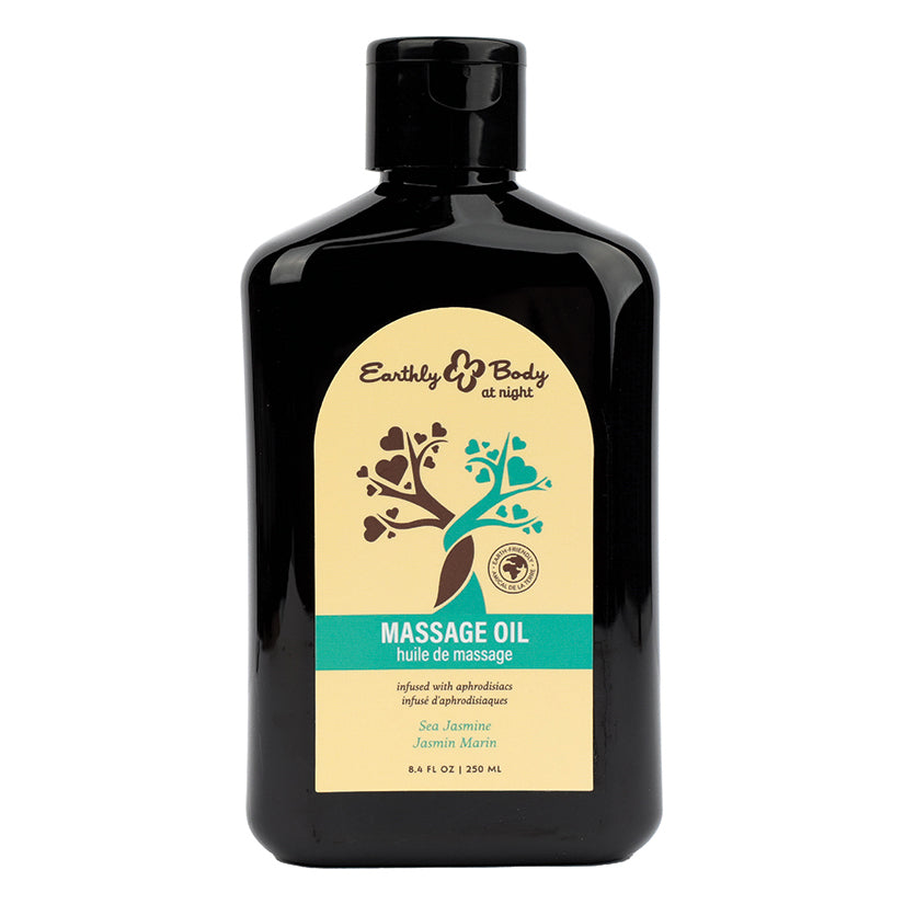 Earthly Body at Night Aphrodisiac Collection Massage Oil-Sea Jasmine 8.4oz