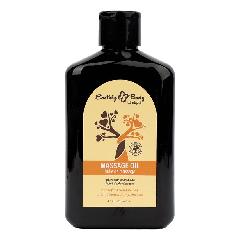 Earthly Body at Night Aphrodisiac Collection Massage Oil-Grapefruit 8.4oz