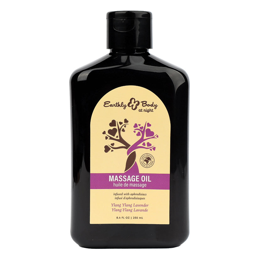 Earthly Body at Night Aphrodisiac Collection Massage Oil-Ylang Ylang 8.4oz