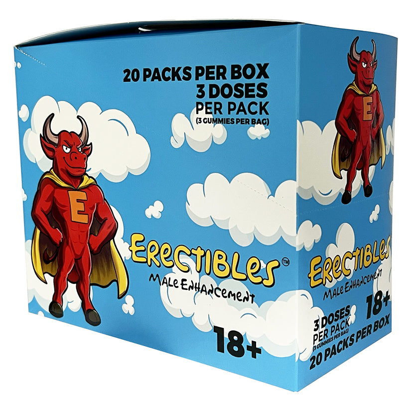 Erectibles Male Enhancement Gummies Display of 20