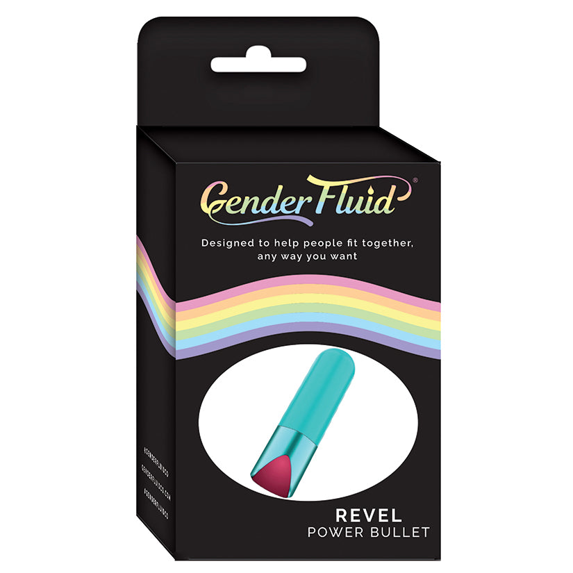 Gender Fluid Revel Power Bullet-Aqua GF-4196