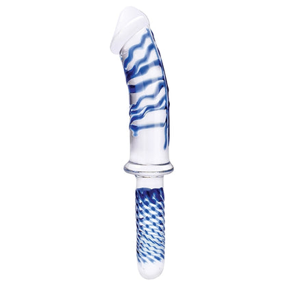 Glas Realistic Double Ended Glass Dildo with Handle 11