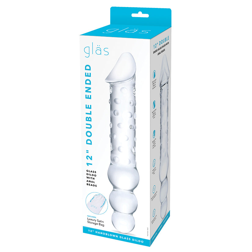 Glas Double Ended Glass Dildo with Ana... GLAS-503