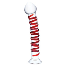 Load image into Gallery viewer, Glass Mr Swirly Dildo 10