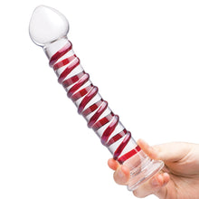 Load image into Gallery viewer, Glass Mr Swirly Dildo 10