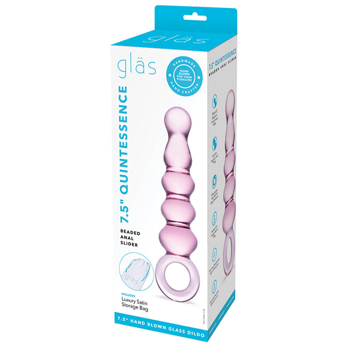 Glas Quintessence Beaded Anal Slider GLAS-69