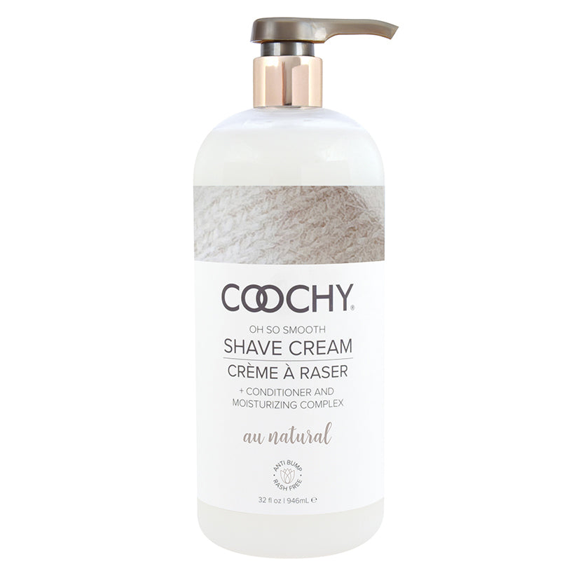 Coochy Shave Cream-Au Natural 32oz COO1001-32
