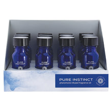 Load image into Gallery viewer, Pure Instinct Pheromone Oil True Blue Display of 12