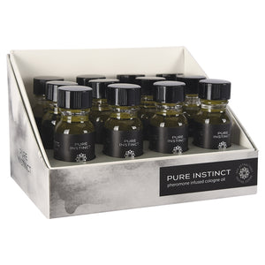 Pure Instinct Pheromone Oil For Him Display of 12