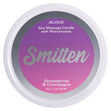 Load image into Gallery viewer, Jelique Massage Candle Smitten Strawberry &amp; Champagne 4oz