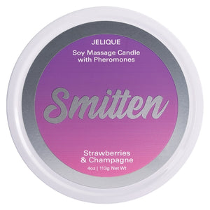 Jelique Massage Candle Smitten Strawberry & Champagne 4oz