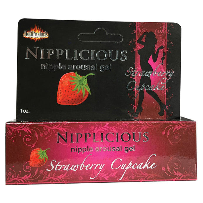 Nipplicious Arousal Gel-Strawberry 1oz HP-2580