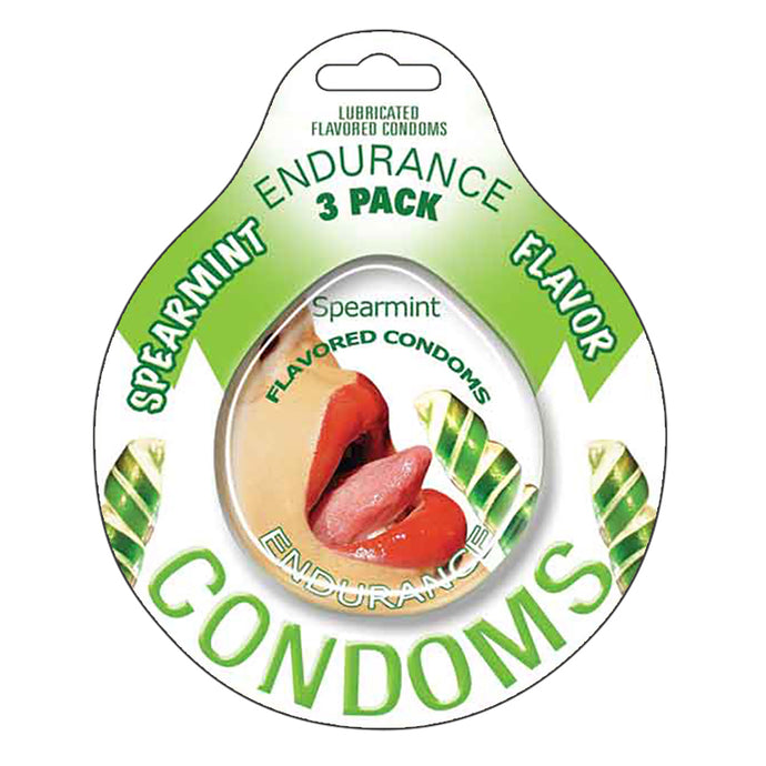 Endurance Condoms-Spearmint 3pk HP-2089