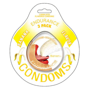 Endurance Condoms-Banana 3pk HP-2090