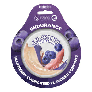 Endurance Condoms-Blueberry 3pk HP-2097