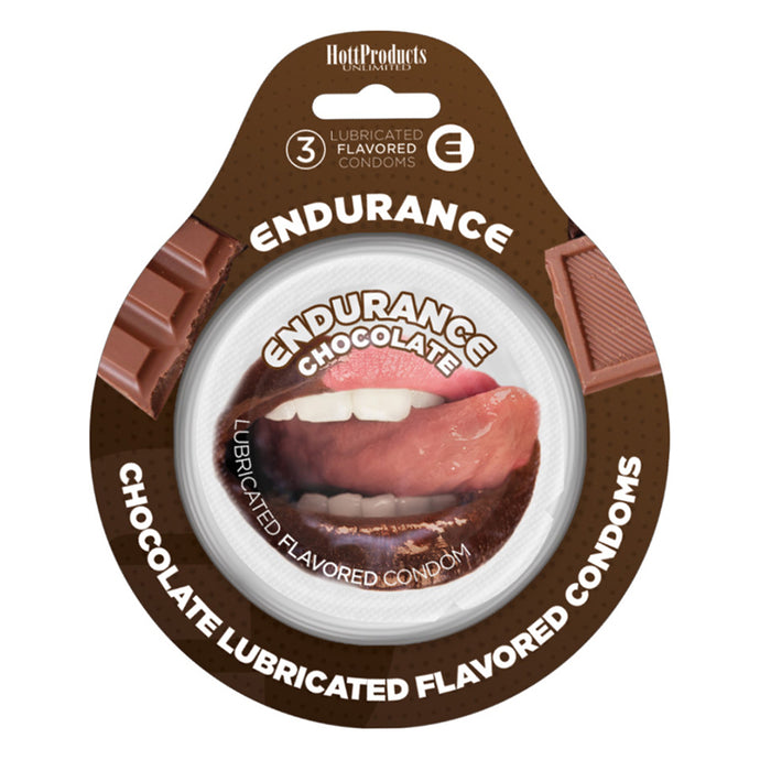 Endurance Condoms-Chocolate 3pk HP-2098