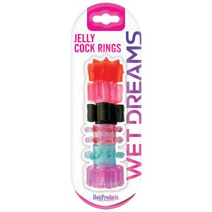 Wet Dreams Jelly Cock Rings-Assorted C... HP-2336