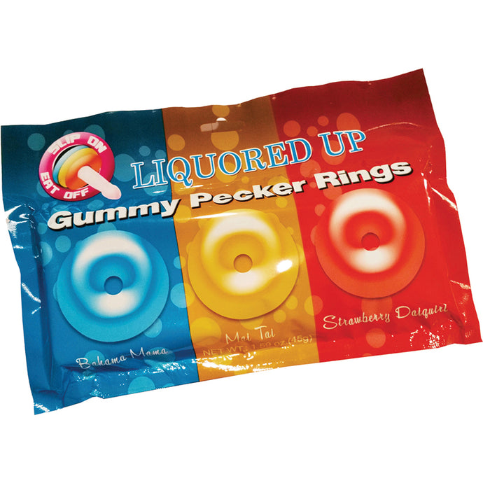 Liquored Up Pecker Gummy Rings Assorte... HP-2866