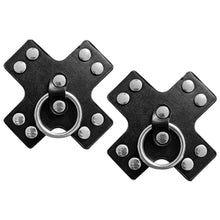 Load image into Gallery viewer, Nipplicious Seducer Leather Pasties with Ring-Black