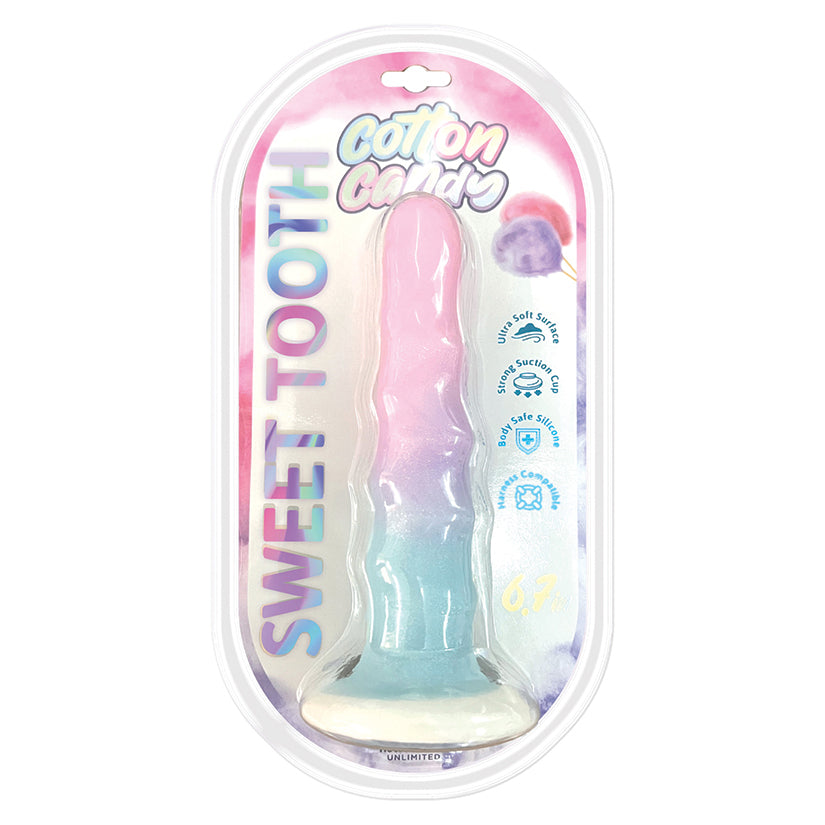 Cotton Candy Dildo-Sweet Tooth 6.7" HP-3502