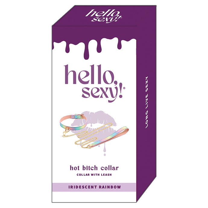 Hello Sexy Hot Bitch Collar and Leash HS-5247