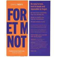 Load image into Gallery viewer, Simply Sexy Pheromone Perfume-Forget Me Not 0.3oz