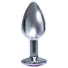 Load image into Gallery viewer, The 9&#39;s The Silver Starter Bejeweled Plug-Violet