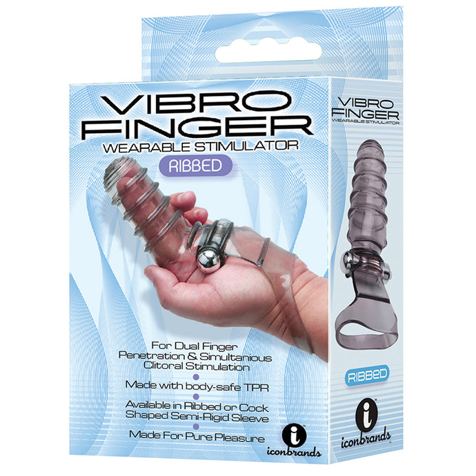 The 9's VibroFinger Massager-Grey IC2651-2