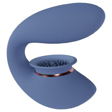 Load image into Gallery viewer, Shots Innovation Twitch 3 Rechargeable Vibrator &amp; Suction-Blue