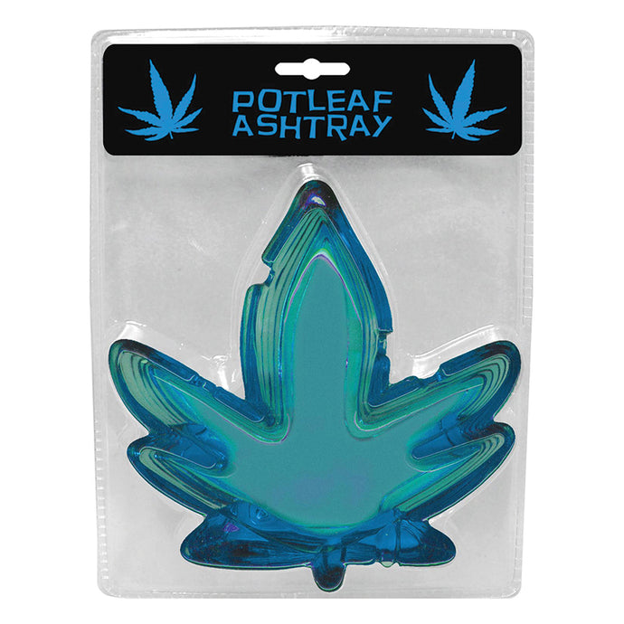 Pot Leaf Ashtray-Blue NV.048