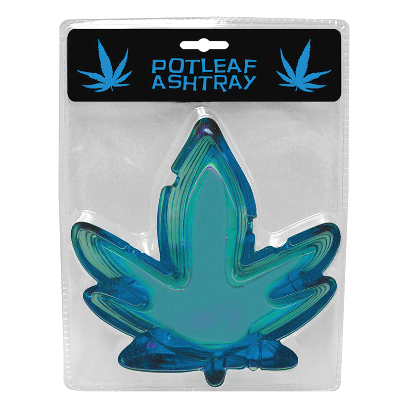 Pot Leaf Ashtray-Blue NV.048