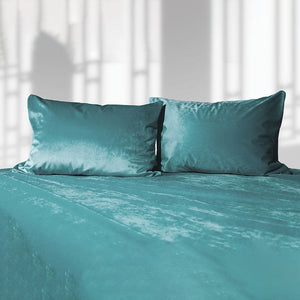 Liberator Fascinator Liquid Velvet Sheets-K Teal