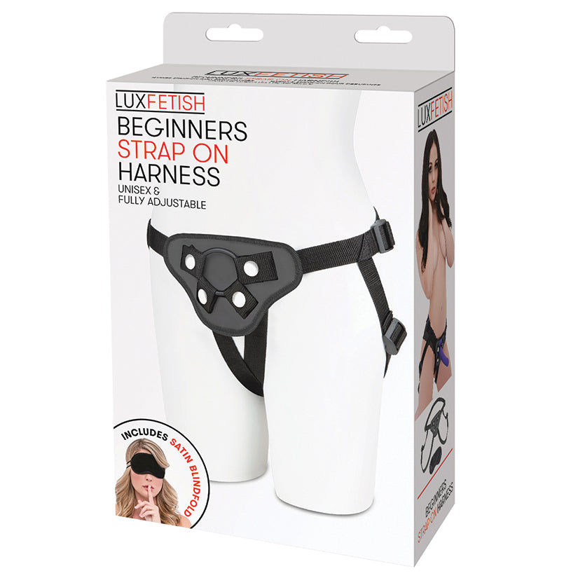 Lux Fetish Beginners Strap-on Harness-... LF1372-BLK