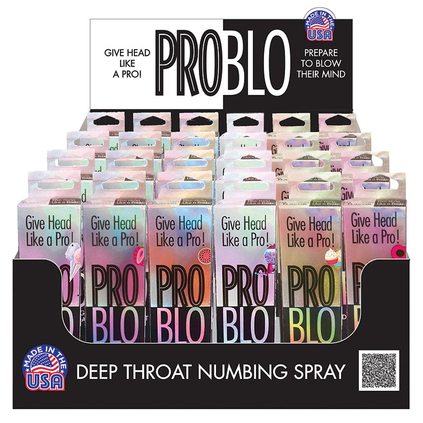 Problo Deep Throat Spray Display of 24