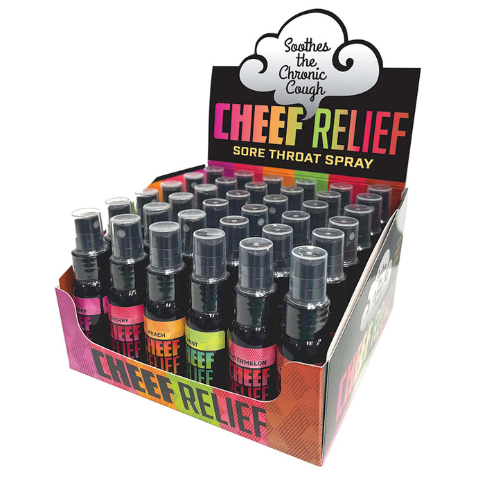 Cheef Relief Throat Spray Display of 3... BTCR.007