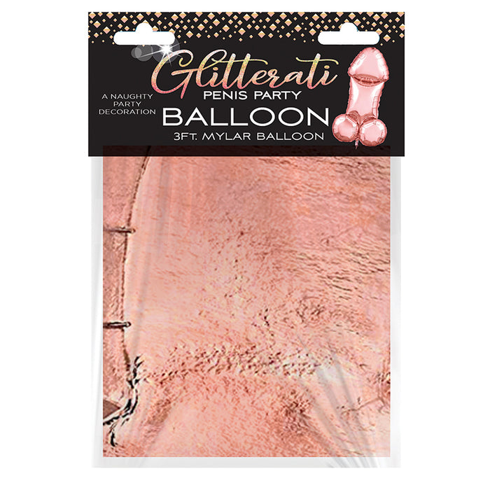 Glitterati 3ft Mylar Balloon-Rose Gold CP.1082