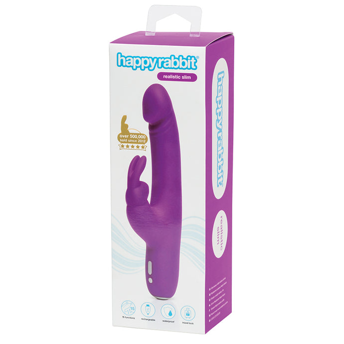 Happy Rabbit Slimline Realistic Purple HR-73134