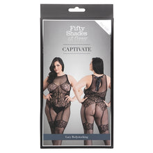 Load image into Gallery viewer, Fifty Shades Of Grey Captivate Lacy Bodystocking Plus-Boxed