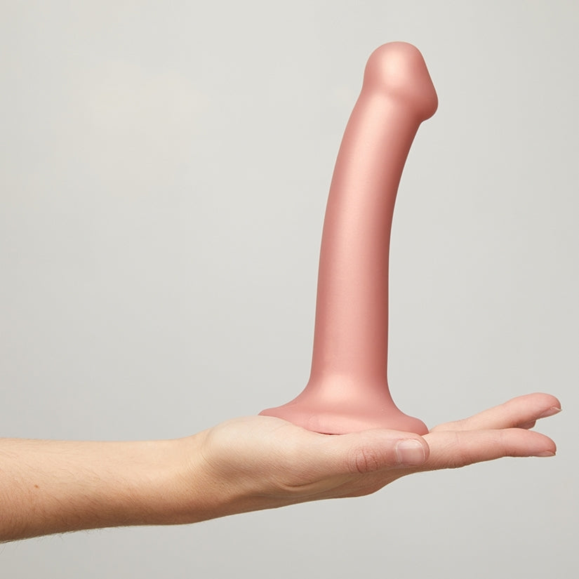 Strap On Me Mono Density Dildo Metallic-Vieux Rose