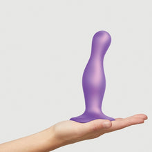 Load image into Gallery viewer, Strap On Me Dildo Plug Curvy-Metallic Purple M