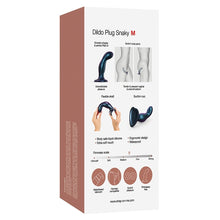 Load image into Gallery viewer, Strap On Me Dildo Plug Snaky-Metallic Blue M