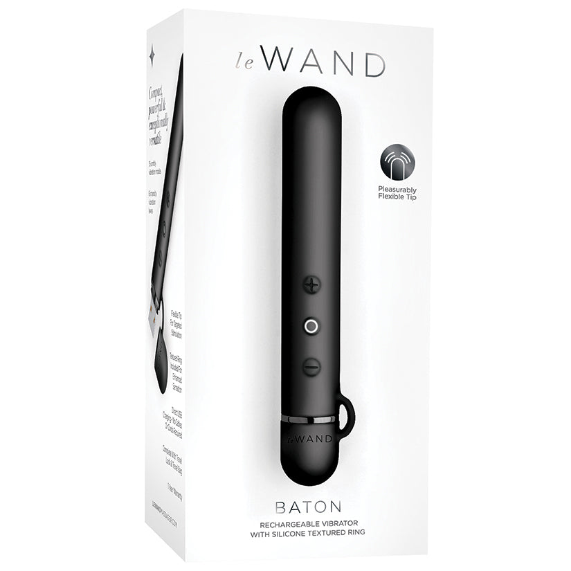 Le Wand Chrome Baton-Black LW-015BLK
