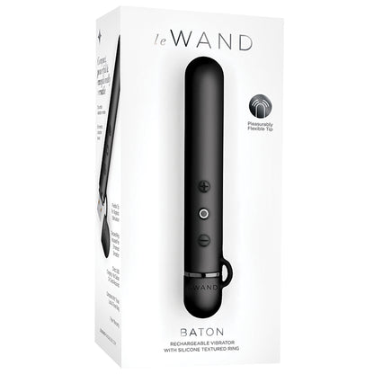 Le Wand Chrome Baton-Black LW-015BLK