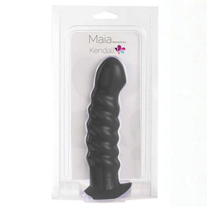 Maia Kendall Silicone Swirl Dong-Black 25-03-BK1