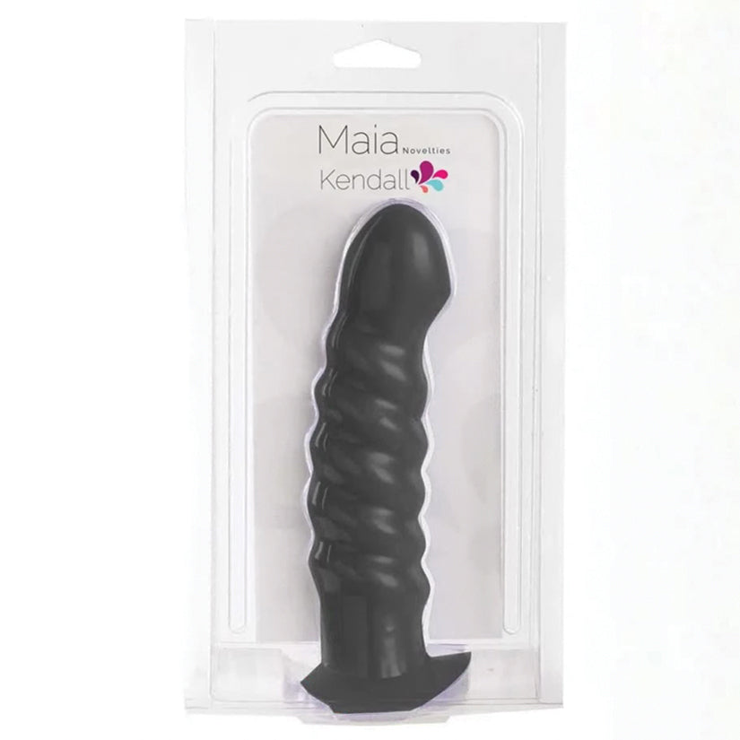 Maia Kendall Silicone Swirl Dong-Black 25-03-BK1