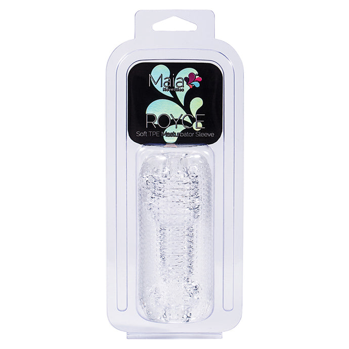Maia Royce Masturbator Sleeve-Clear BO-23-001-CLR